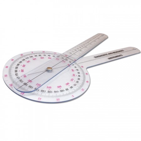 Plastic 360 Degree Goniometer
