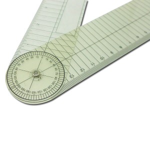 長方形の角度計測器