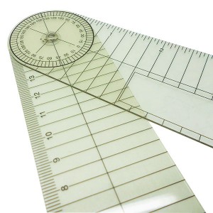 長方形の角度計測器