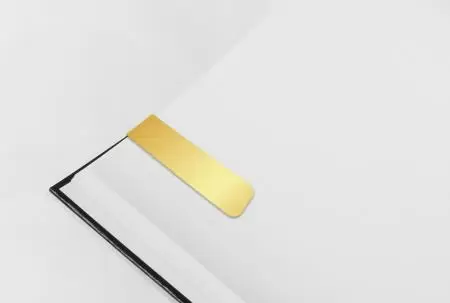 Gold PVC Magnetic Bookmark