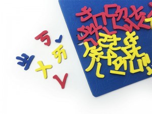 Bezpieczny magnes EVA z 123 lub chińskimi literami