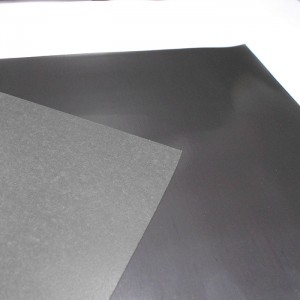 avant : Feuille ferreuse, arrière : Aimant flexible simple