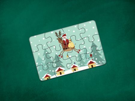 Weihnachtliches Magnetpuzzle