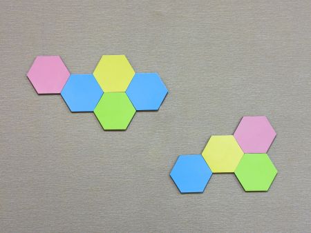 Autocollant mural magnétique en mosaïque d'hexagones - Autocollant mural magnétique en mosaïque d'hexagones