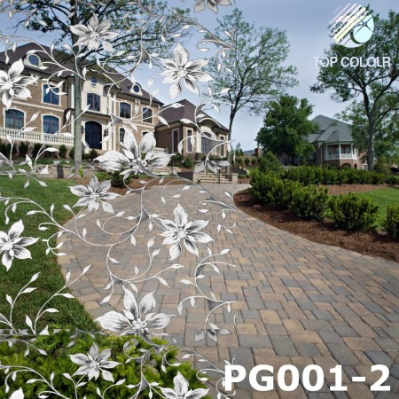 Filme Decorativo para Janelas (Flores Prateadas) - Filmes Decorativos de Flores Prateadas