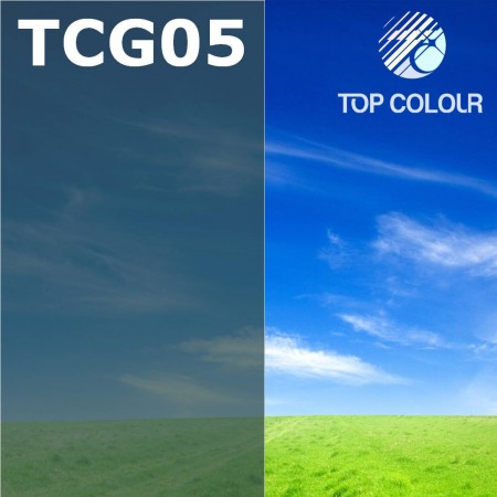 Filme de Janela Colorido em Verde Carvão Super Escuro com Topo Escuro - Filme de Insulfilm