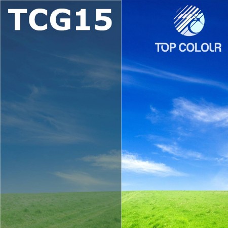 Filme de Janela Colorido em Verde Carvão Escuro com Topo Escuro - Filme Colorido