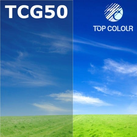 ฟิล์มกระจกติดสีสีเขียวอ่อน TCG50 Light Top Charcoal Green