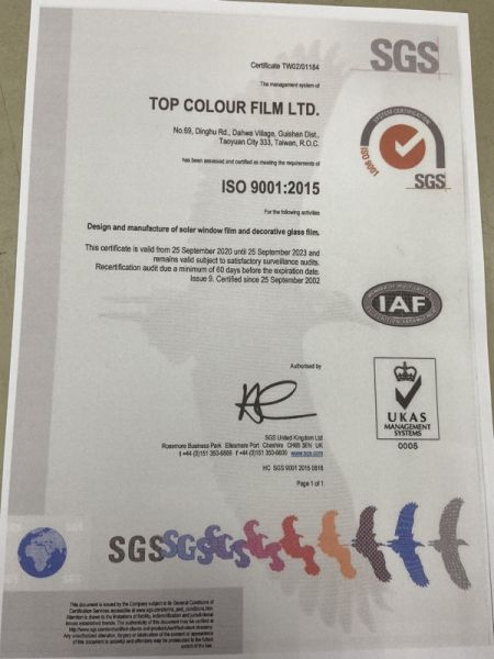 Bersijil ISO9001:2015