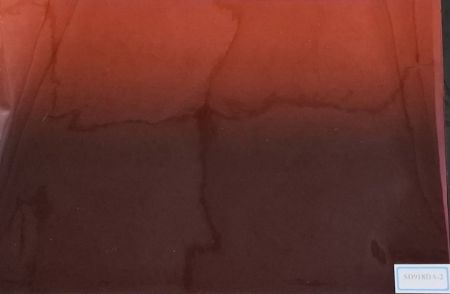 Película de tinte degradado superior en rojo/negro