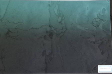 Folie de Geam Gradientă Tint Superior în Albastru Strălucitor/Negru