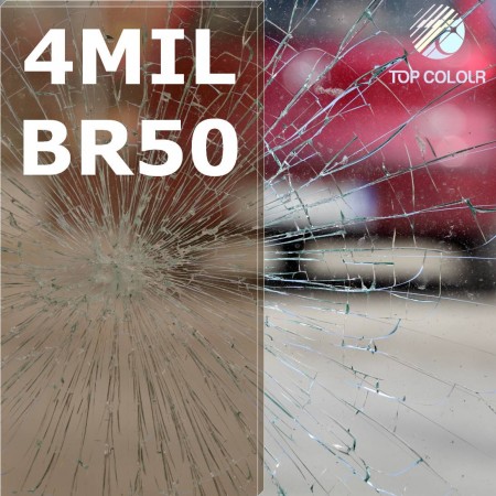 4mil thickness Brown 50% Safety Window Film - 4mil Security Film