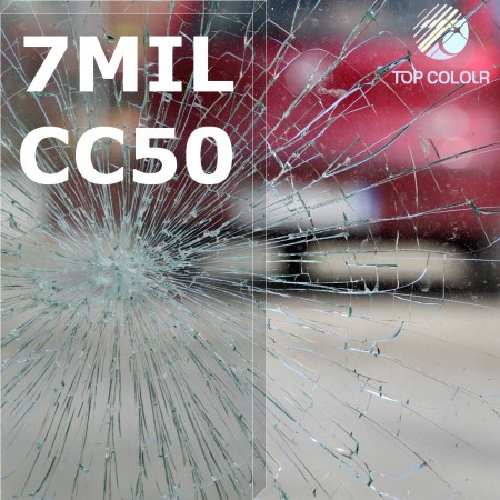 7mil thickness Charcoal 50% Safety Window Film - 7mil Safety Film for Car Windows