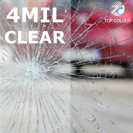 4mil thickness Clear Safety Window Film - 4mil Safety Window Film