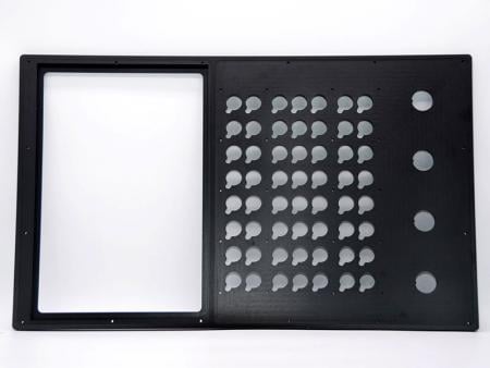 工業電腦面板製造 - 客製化陽極黑色鋁面鈑