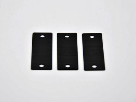 Componenti in alluminio CNC abrasivi e anodizzati