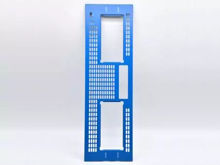 Placa Frontal de Aluminio con Recubrimiento en Polvo Azul - Panel Frontal Personalizado