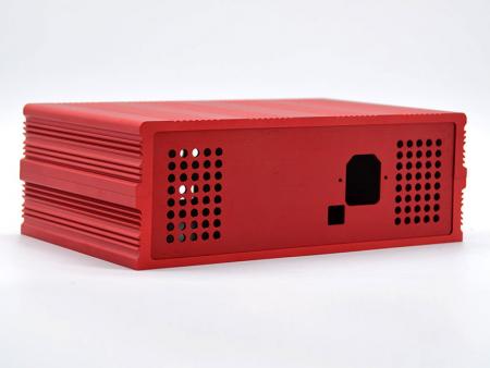 Kırmızı monte edilmiş gömülü şasi - Fanless PC Şasi