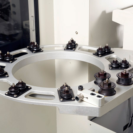 Drahtspule der X-Typ-Federformmaschine.