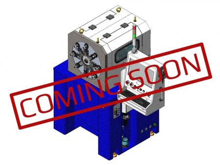 4-axis Cam spring forming machine - Bender-rotating Type - The bender-rotating mechanism of this spring forming machine is specially designed for producing thin wire springs with high precision.