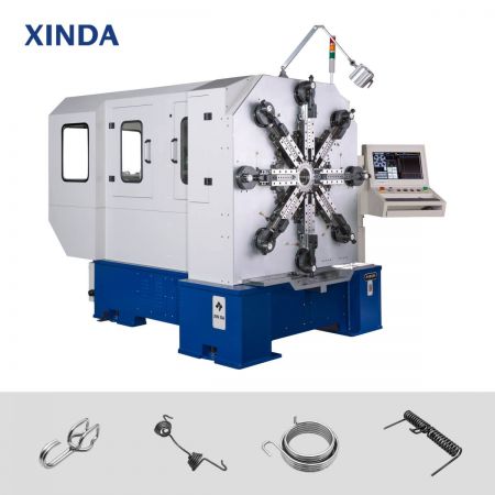 Эта машина для формирования пружин с полным сервоприводом оснащена немецкой системой управления Beckhoff, которая стабильна и надежна. Ее производительность выше, чем у традиционной кулачковой машины.