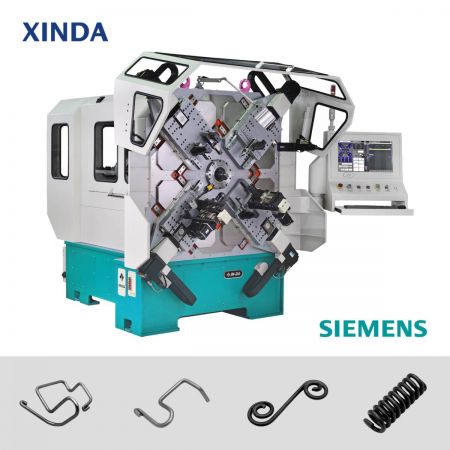 Máquina de resorte inteligente de 11 ejes con ahorro de energía - Máquina de resorte inteligente tipo X con tecnología avanzada y eficiencia