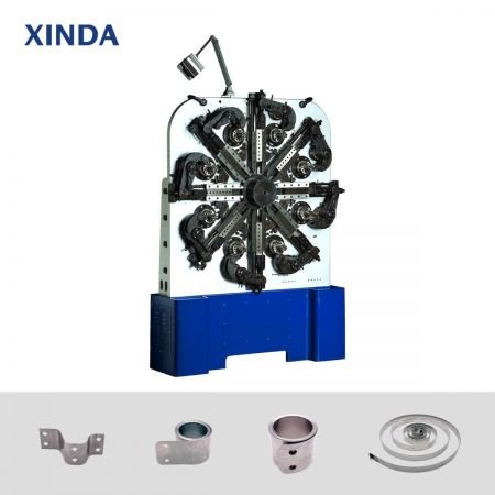 高效生產的扁線彈簧機。