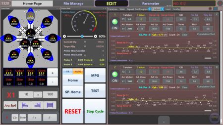 Benutzeroberfläche der T-Anpassungsfunktion.
