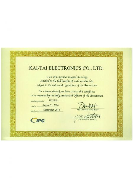 IPC Certification.