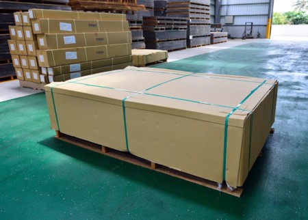 Emballage sur palette en bois