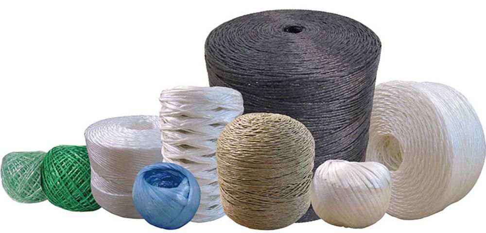 Vários exemplos de produtos de cordão de PP