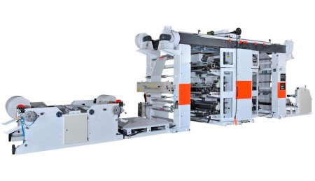 फ्लेक्सोग्राफिक प्रिंटिंग मशीन (रोल टू रोल) - TKNRP-20126C