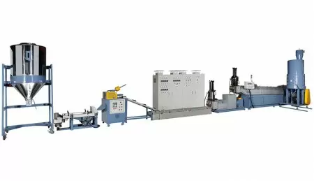 Plastic Waste Recycling Machine (Spaghetti Type with Side-feeding)