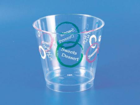 塑膠PS甜點慕斯杯 - 三色圓圈 - 塑膠PS甜點慕斯杯 - 三色圓圈