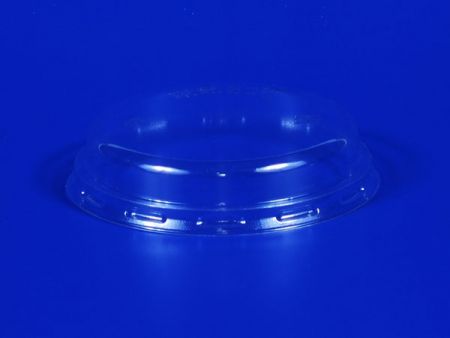 Couvercle plat convexe en plastique PET Φ75