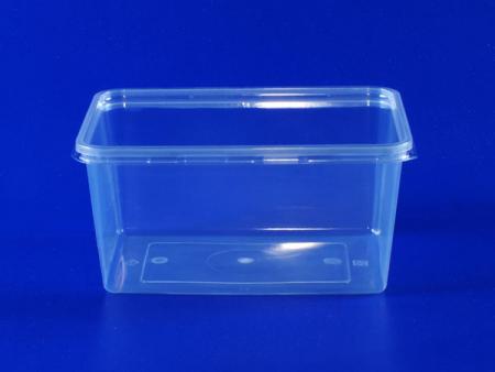 透明な1リットルのプラスチックボックス - 透明な1リットルのプラスチックボックス（PP + PET）