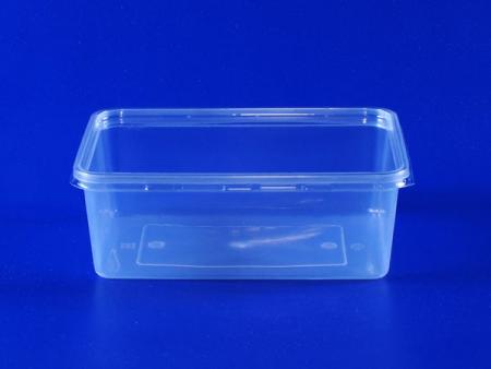 صندوق شفاف بلاستيكي بسعة 0.7 لتر بيئي - صندوق شفاف بلاستيكي بسعة 0.7 لتر من البولي بروبيلين البيئي