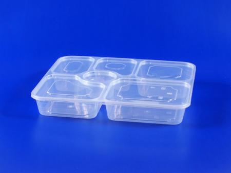 กล่องอาหารพลาสติก 6 ช่อง - แบบ PP - แบบเดิม - กล่องอาหารพลาสติก 6 ช่อง - แบบเดิม
