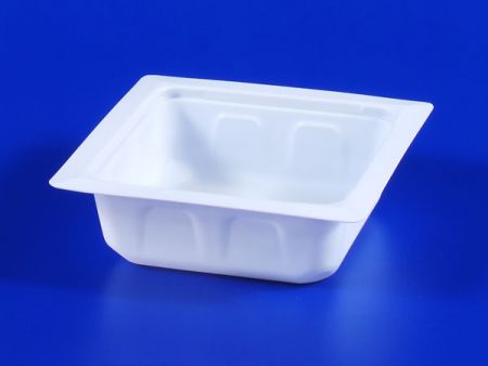 Boîte de scellage en plastique de 330g pour aliments surgelés au tofu au micro-ondes en PP