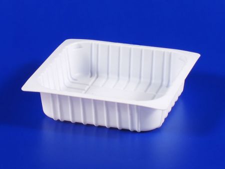 مربع الختم البلاستيكي للأطعمة المجمدة في الميكروويف من نوع PP TOFU بسعة 380 جرام