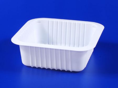 กล่องซีลพลาสติกขนาด 510 กรัมสำหรับอาหารทานเล่นที่ใช้กับไมโครเวฟ