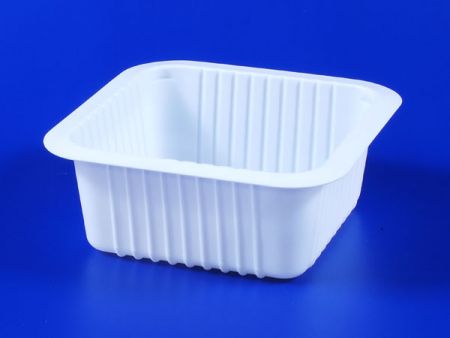 กล่องซีลพลาสติก TOFU ขนาด 590 กรัมสำหรับอาหารที่แช่แข็งในไมโครเวฟ