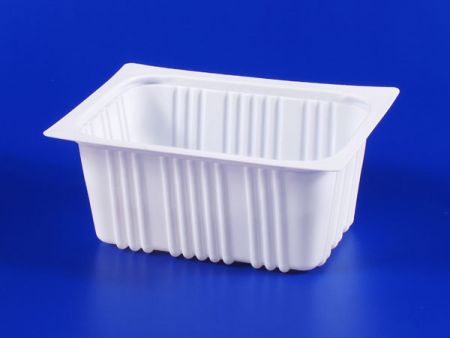 PP微波冷凍食品塑膠960g豆腐封口盒 - PP微波冷凍食品塑膠960g豆腐封口盒