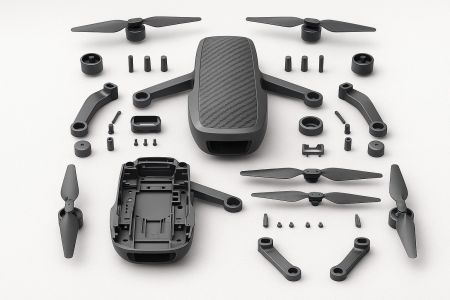 宏塑技術可應用於無人機零件