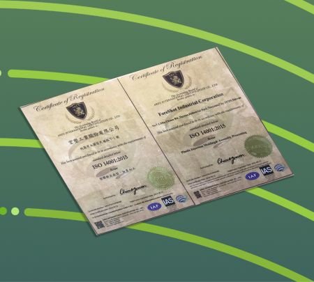 Foreshot(TW) Have Have ISO14001, it's focus on environmental systems to achieve this.