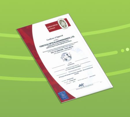 ForeTech Optical (Zhongshan) Have ISO16949 International Certifications,  applies to the design / development, production and, when relevant, installation and servicing of automotive-related products.