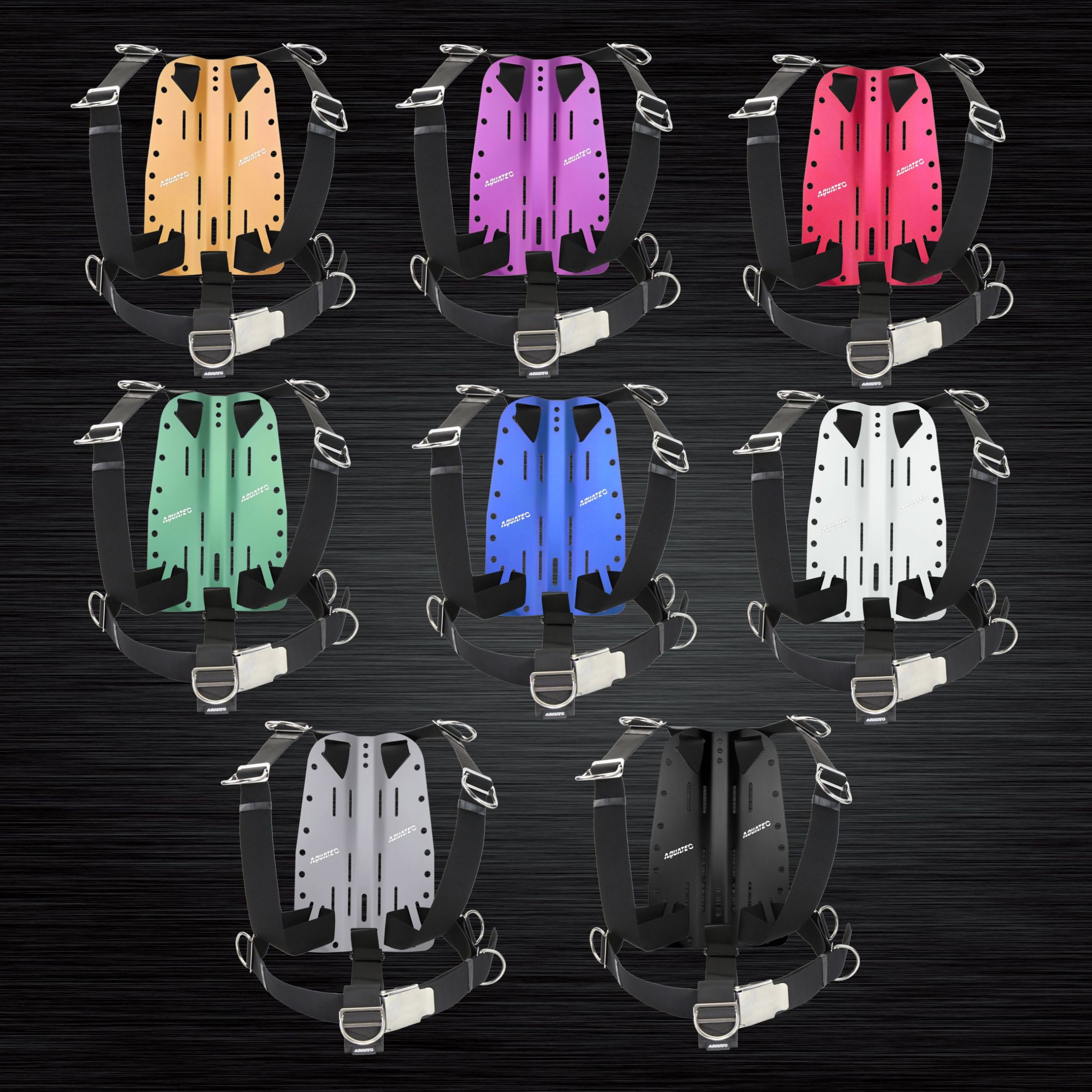 POFET Confezione da 5 supporti universali in plastica per immersioni subacquee, colore nero POFET Confezione da 5 supporti universali in plastica per immersioni subacquee, colore nero