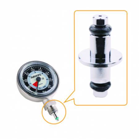 EU Standard Scuba Diving High Pressure T End Air Spool With O-Ring For SPG Swivel HP Swivel Spool Pin Gauge