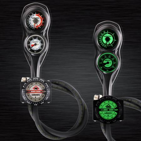 Scuba 3 Console Gauges - 3 Gauge Console