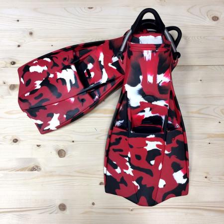 Scuba Red Camouflage Jet Fin